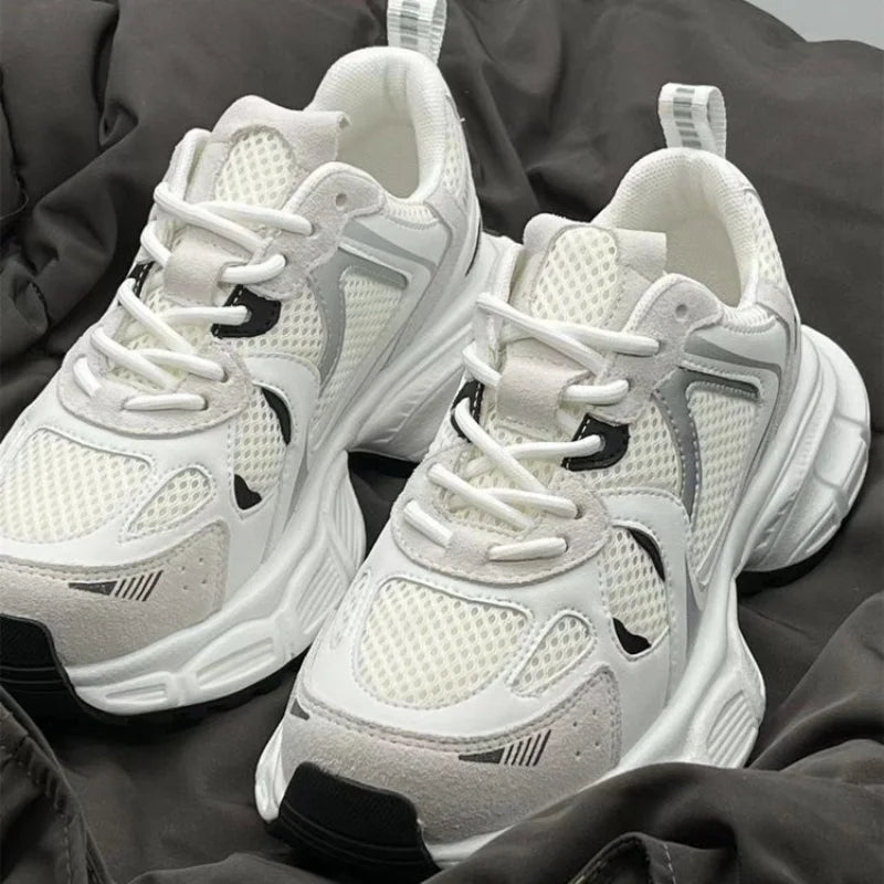 Women's Luxary Sneakers 2025 Mesh Breathable Shoes for Women Sports Running Casual Ladies Fitness Vulcanize Shoes Baskets