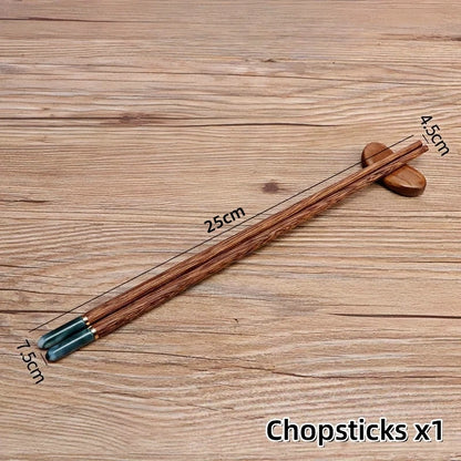 1/5 Pairs Chinese Chopsticks Wooden Sushi Sticks Japanese Chopstick Set Reusable Korean Food Chop Sticks Kitchen Wood Tableware