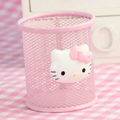 Hello Kitty Sanrio animation peripheral cartoon children's pen holder creative kawaii desktop storage box ornaments wholesale