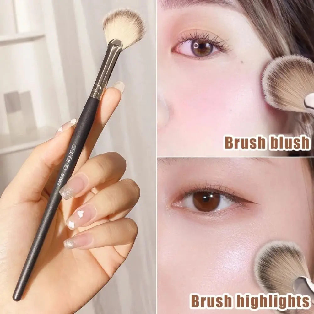 Fan-shaped Beauty Supplies Cosmetic Maquillaje Partial V Face Loose Powder Brush Highlighter Brush Blush Brush Makeup Brush