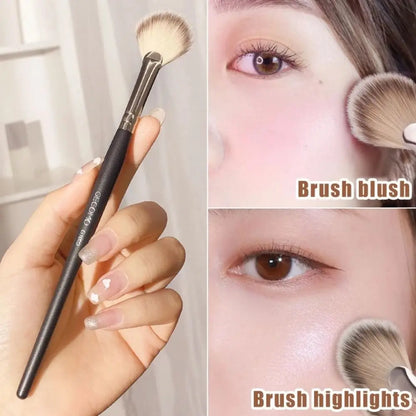 Fan-shaped Beauty Supplies Cosmetic Maquillaje Partial V Face Loose Powder Brush Highlighter Brush Blush Brush Makeup Brush