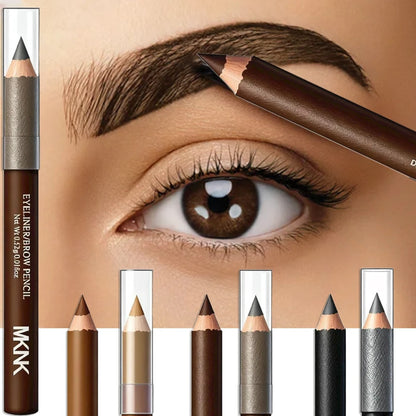 Professional Multi-Function Wooden Makeup Pencil Waterproof For Eyebrows & Eyeliner  All-in-One Precision Tip Long Wear Cosmetic