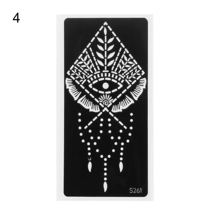 2025 New Professional Henna Stencil Temporary Hand Tattoo Body Art Sticker Template Wedding Tool Flower Tattoo Stencil