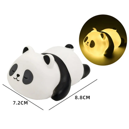 Mini Panda LED Lamp Easter Rabbit Panda Party Souvenirs Gifts Office DeskHome Decor Christmas New Year 2026 Gift Night Light