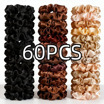 100/60/30/3/6pcs Multi Color Set Fashion Women's Small Intestine Hair ties Release scrunchies headwear scrunchy Accessories