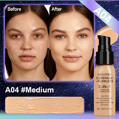 10 Color Lasting Face Foundation Cream Oil-Control Matte BB Cream Liquid Full Coverage Waterproof Hydrating Brighten Concealer