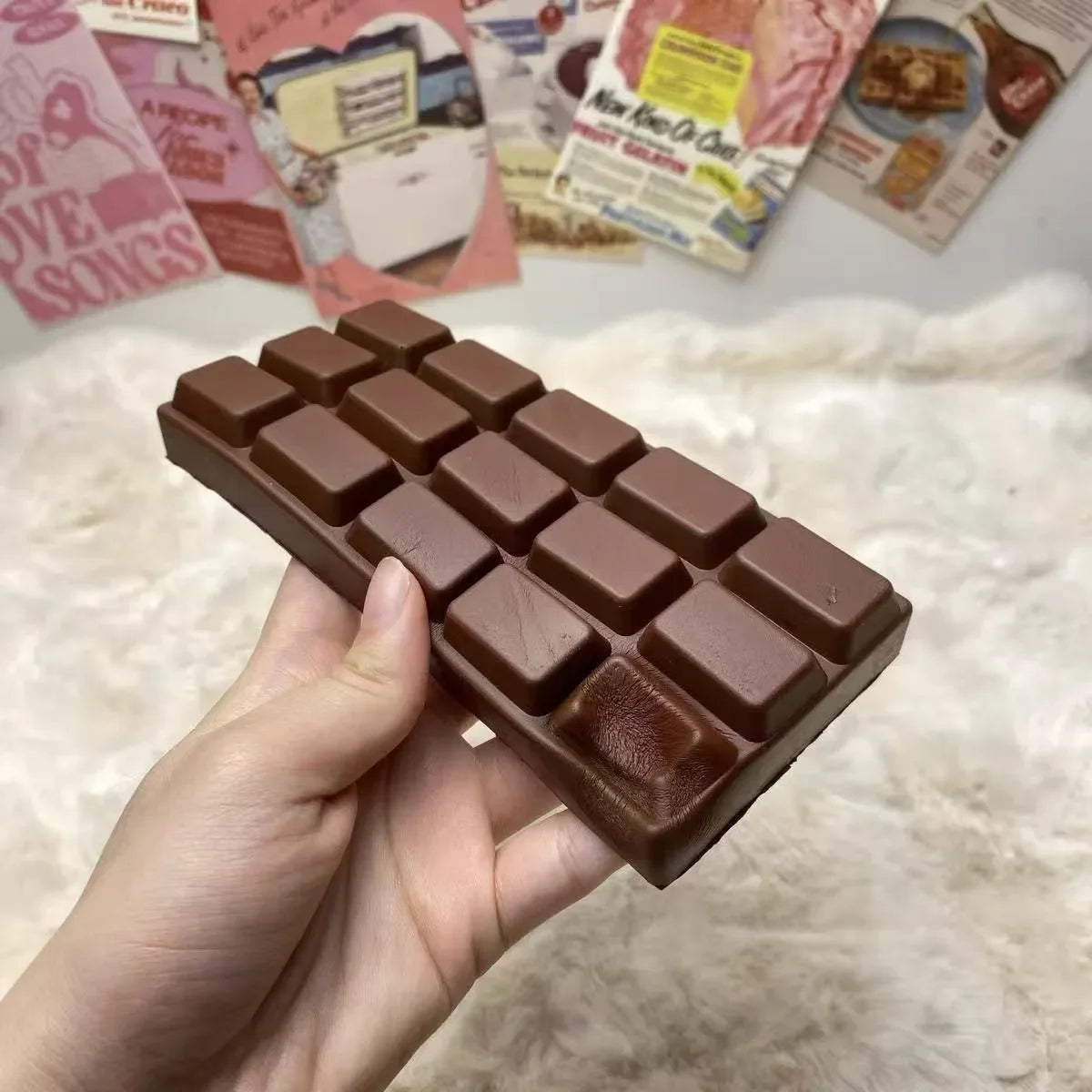 1PC Slow Rising chocolate Squeeze Squishy Sensory Fidget for Stress Relief Anti-Anxiety Hand Relaxation Gift