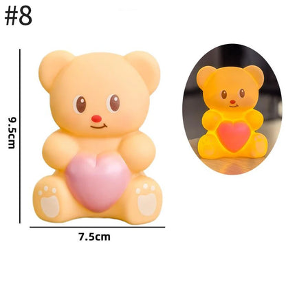 Mini Panda LED Lamp Easter Rabbit Panda Party Souvenirs Gifts Office DeskHome Decor Christmas New Year 2026 Gift Night Light