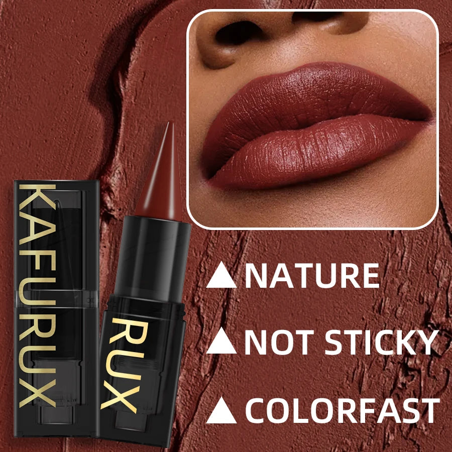 15 Colors Lipstick Waterproof Sexy Red Matte Contour Tint Lipstic Pen Long-lasting Lipliner Pen Non-stick Cup Lip Makeup for Wom