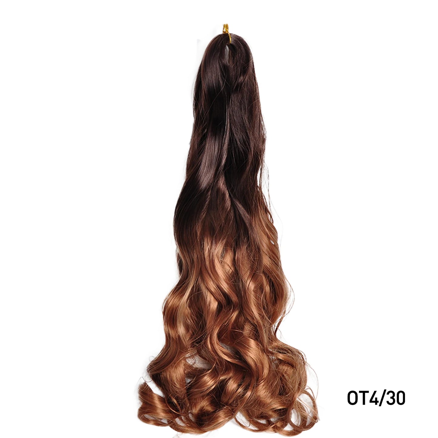 Loose Wave Spiral Curl Braids Synthetic Hair French Curls Braiding Hair Extensions High Temperature Ombre Pre Stretched Hair