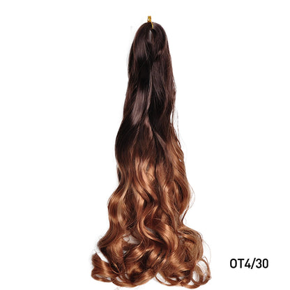 Loose Wave Spiral Curl Braids Synthetic Hair French Curls Braiding Hair Extensions High Temperature Ombre Pre Stretched Hair