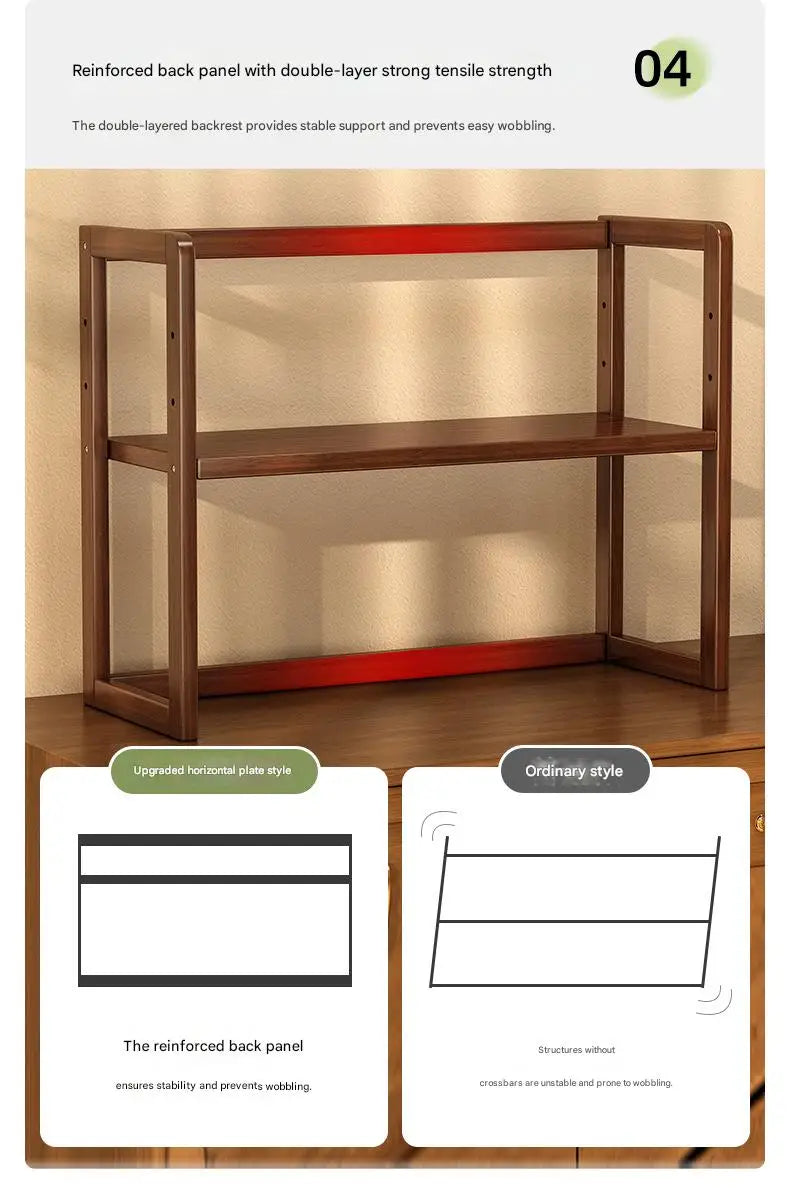 New Kitchen Shelf Countertop Multi-functional Electrical Storage Rack Multi-layer Cup Holder Household Storage Rack Plate Rack