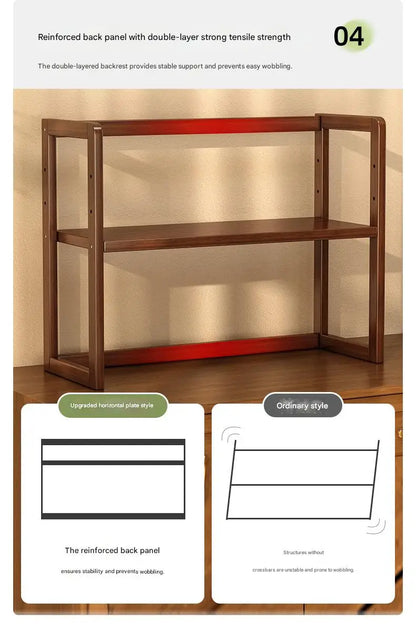 New Kitchen Shelf Countertop Multi-functional Electrical Storage Rack Multi-layer Cup Holder Household Storage Rack Plate Rack
