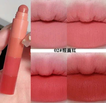 Dark Brown Matte Velvet Lip Gloss Waterproof Liquid Lipstick Nude Brown Lips Tint Mud Makeup Latte Coffee Lip Glaze Cosmetics