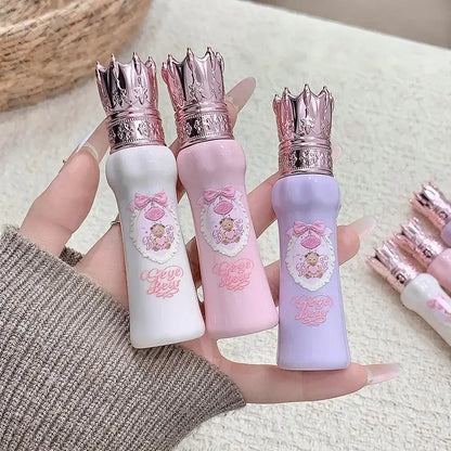 Gege Bear Silky Matte Velvet Lip Mud Moisturizing Non Drying Smooth Long-Lasting Lip Glaze Reddish-brown Autumn&winter Lip Gloss