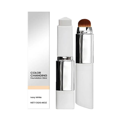 2-in-1 Color-changing Foundation Stick Changing Foundation Stick Brightens Concealer Stick Makeup Brightening Makeup Tool