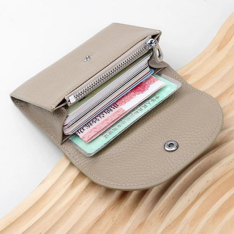 Ultra-thin Coin Purse Men's Short Mini Simple Small Wallet Women's Card Holder Coin Pouch Card Sleeve2024New