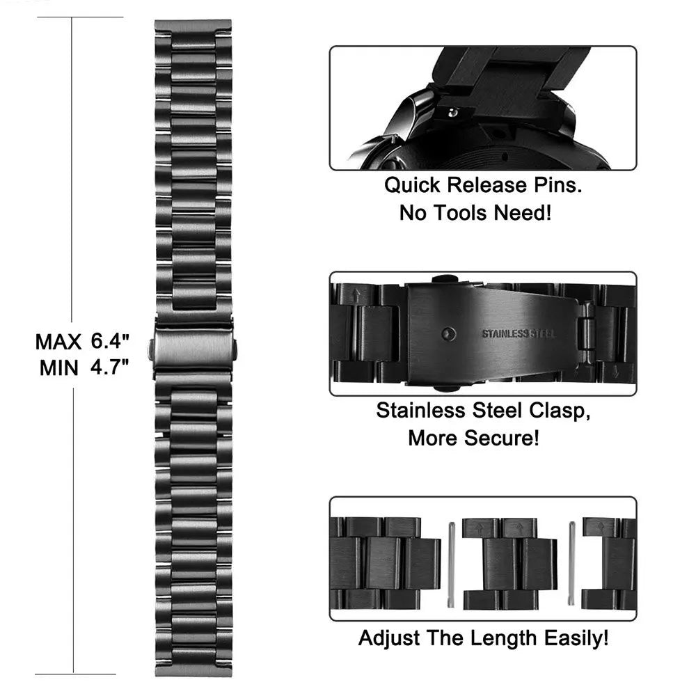 18/20/22/24mm Metal Strap for Samsung Galaxy Watch 765 40/44mm Mesh Bracelet for Huawei Watch GT6 5 GT5Pro 4/3Pro 46mm Wristband