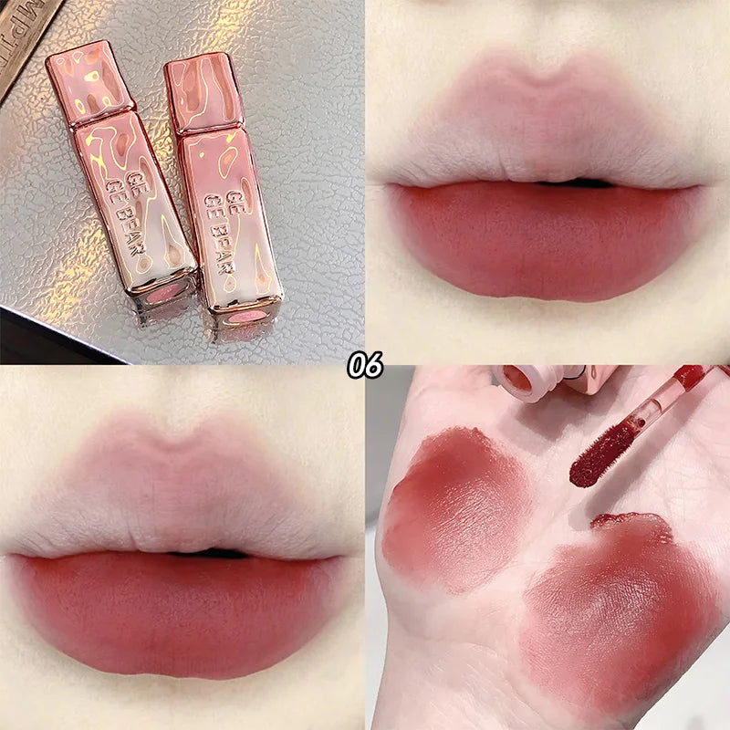 GegeBear Velvet Matte Air Lip Mousse: Long-Lasting, Non-Fading Formula-Natural Look with a Dewy High-Shine Finish for a Radiant