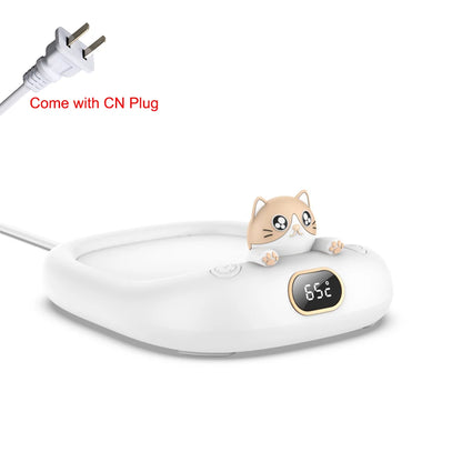 Portable Mug Heating Coffee Mug Cup Warmer Cup Heater Warm Mat Milk Tea Water Heating Pad Constant Temperature Coaster for Home