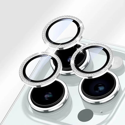 Bling Glitter Diamond Camera Lens Protector Case For iPhone 17 16 15 14 13 12 11 Pro Max Plus Sreen Protectors Film For iPhone17
