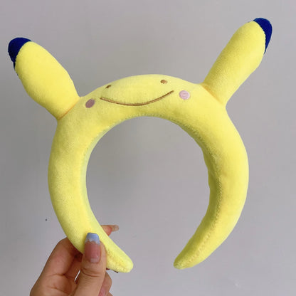Instagram style Korean super cute doll hairband, internet celebrity face wash hairband, cute and funny hairband headband, female