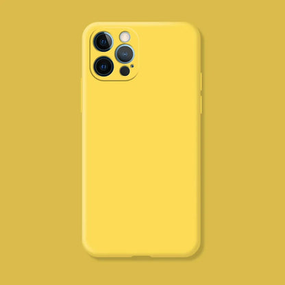 Original Soft Silicone Phone Case For iPhone 14 13 11 12 15 Pro Max Mini X XR XS 7 8 Plus SE 2020 Shockproof Back Cover Cases