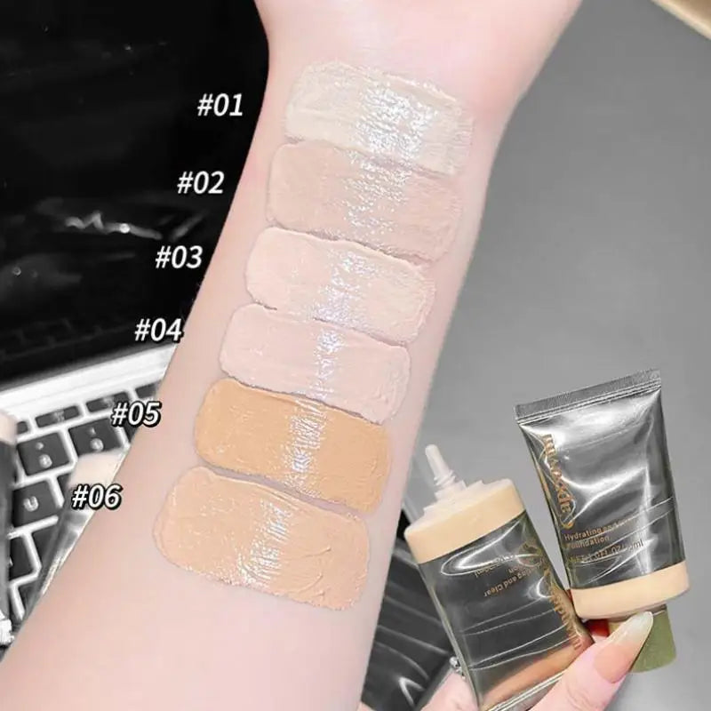 Cappuvini Hydrating Liquid Foundation Blemish Coverage With Skin-Blending Texture Radiant Lightweight Smooth Makeup BaseNew