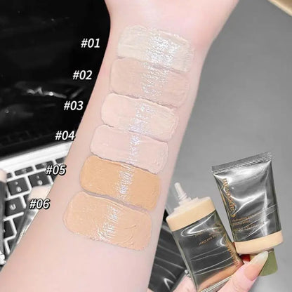 Cappuvini Hydrating Liquid Foundation Blemish Coverage With Skin-Blending Texture Radiant Lightweight Smooth Makeup BaseNew