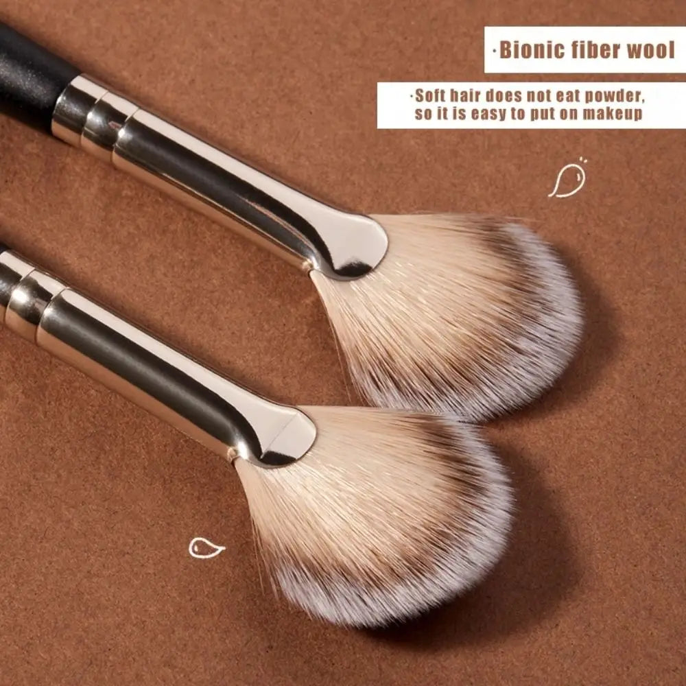 Fan-shaped Beauty Supplies Cosmetic Maquillaje Partial V Face Loose Powder Brush Highlighter Brush Blush Brush Makeup Brush