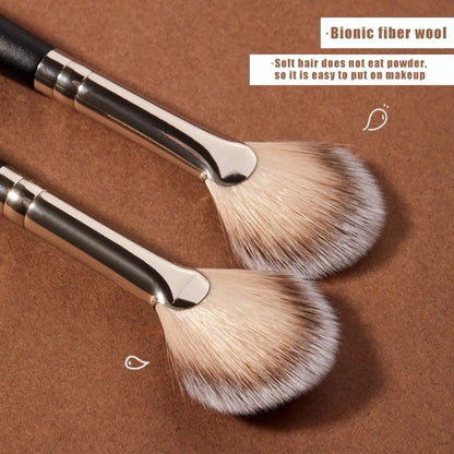Fan-shaped Beauty Supplies Cosmetic Maquillaje Partial V Face Loose Powder Brush Highlighter Brush Blush Brush Makeup Brush