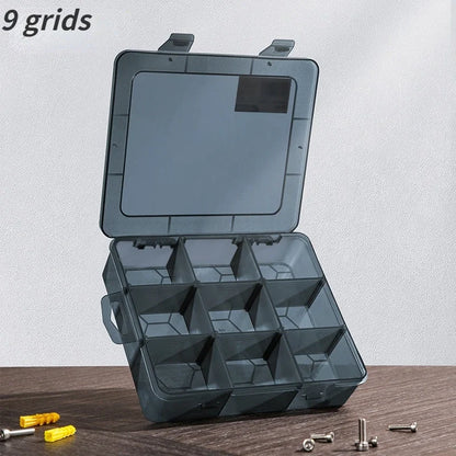 1Pcs 9-24 Grid Adjustable Tools Box Storage Plastic Storage Boxes for Jewellery Tool Parts Multifunction Tools Storage Organizer