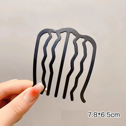 Metal U-Shaped Hair Sticks Combs Pearl Tassel Hair Fork Hair Clip Hairpins Women Girl Hair Accessories Ornament Styling Tool