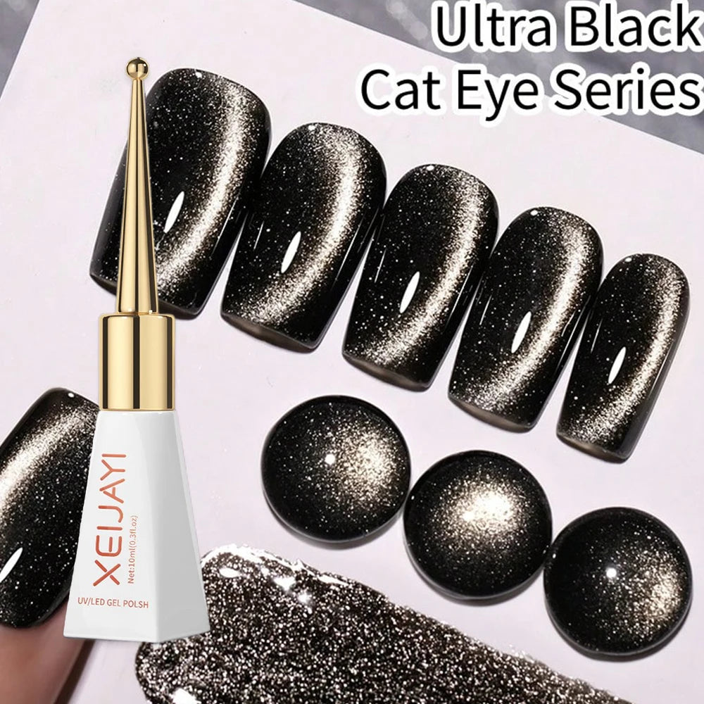 10ml/Bottle Ruby Red Cat Eye Gel Nail Polish Wine red Cherry Dopamine Glitter Nail Gel Soak Off LED/UV Semi-Permanent Manicure
