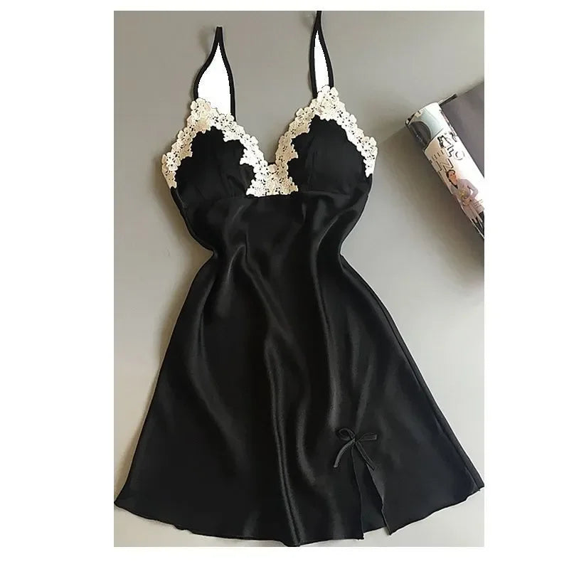 Nightgown for Women's Pajamas Short Skirt Sexy Tempting Home Clothes Night Shirts Catch Dress Sleeping Lingerie Body Hot Pyjamas