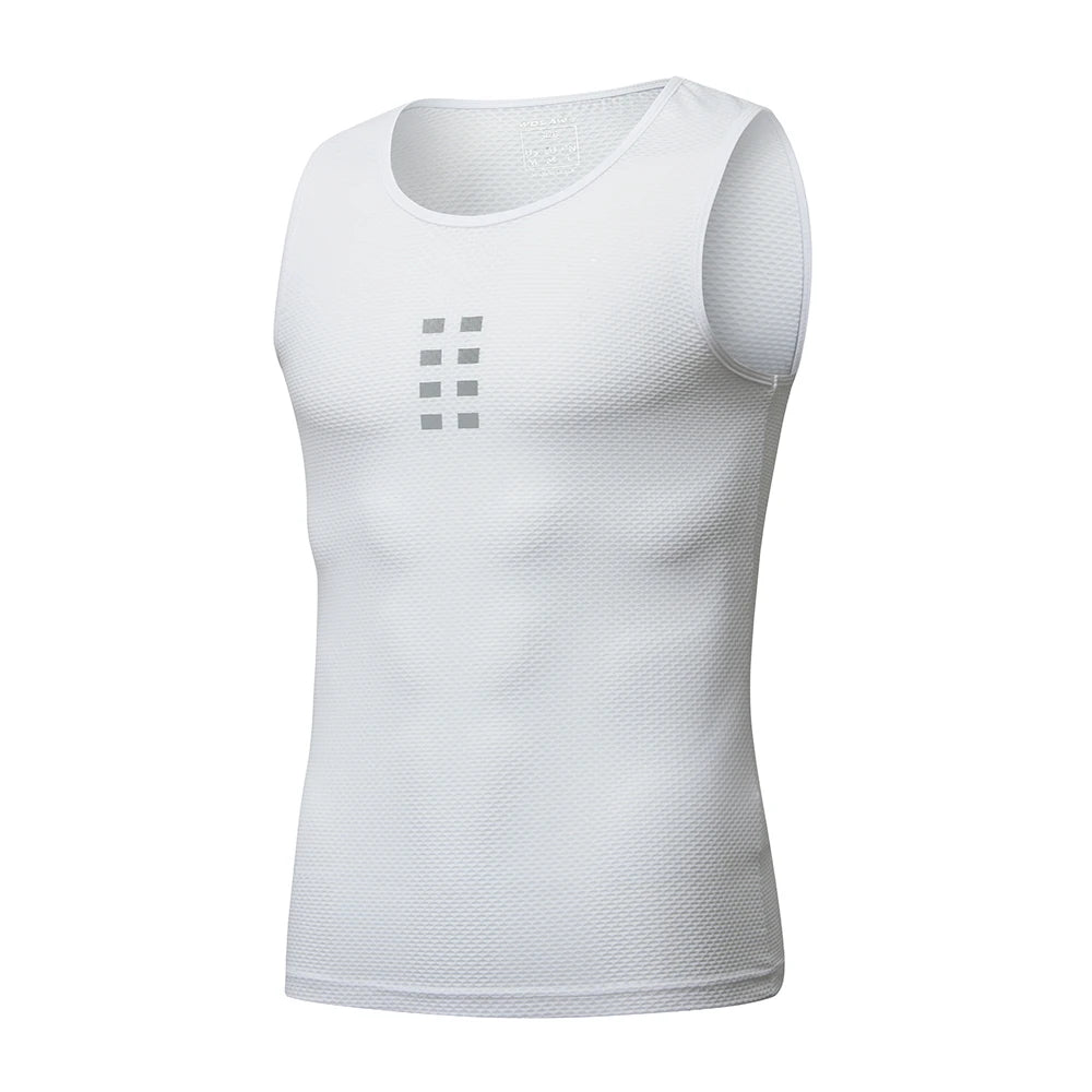 WOSAWE Cycling Jersey Sleeveless Cycling Base Layer MTB Bike Sports Shirt Underwear Racing Bicycle Jersey Shirt Undershirt
