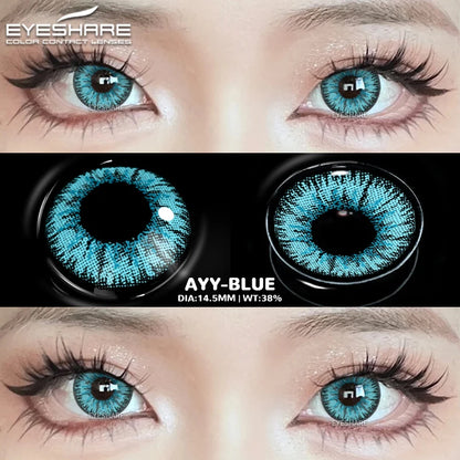 EYESHARE Cosplay White Colored Contact Lenses 2pcs Crazy Red Contact Lenses Anime Black Eye Lenses Halloween Beauty Makeup Lens