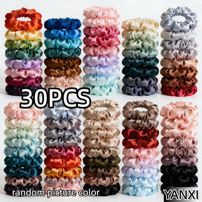 100/60/30/3/6pcs Multi Color Set Fashion Women's Small Intestine Hair ties Release scrunchies headwear scrunchy Accessories