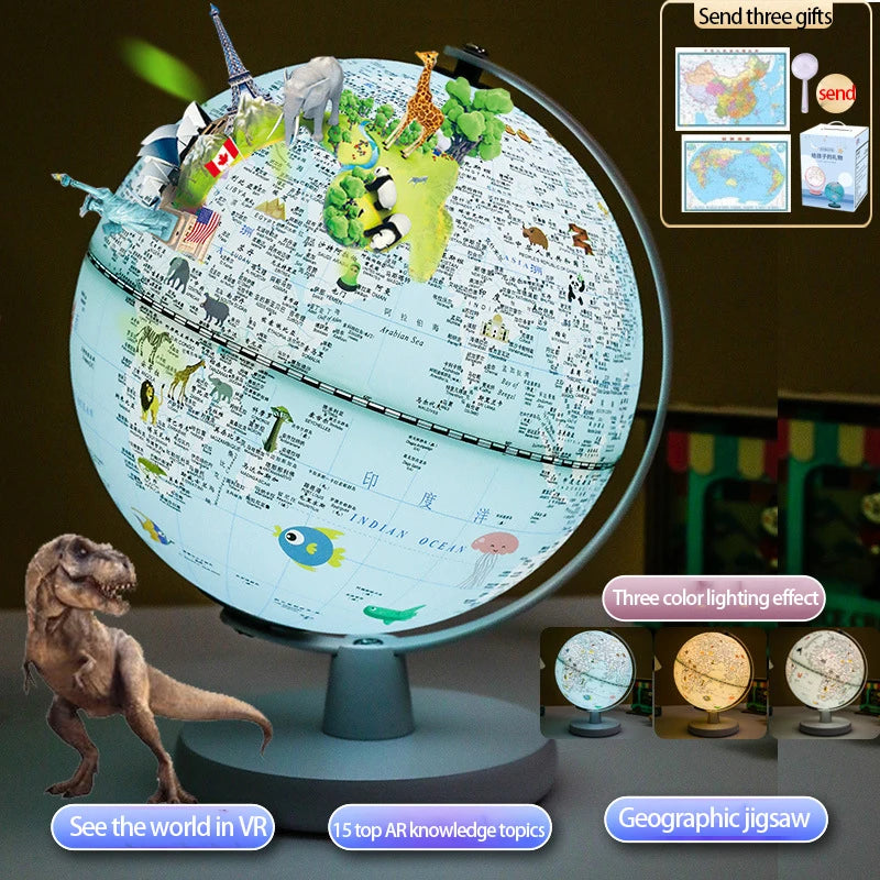 Globe decoration AR intelligent pronunciation desk lamp creative birthday gift for children