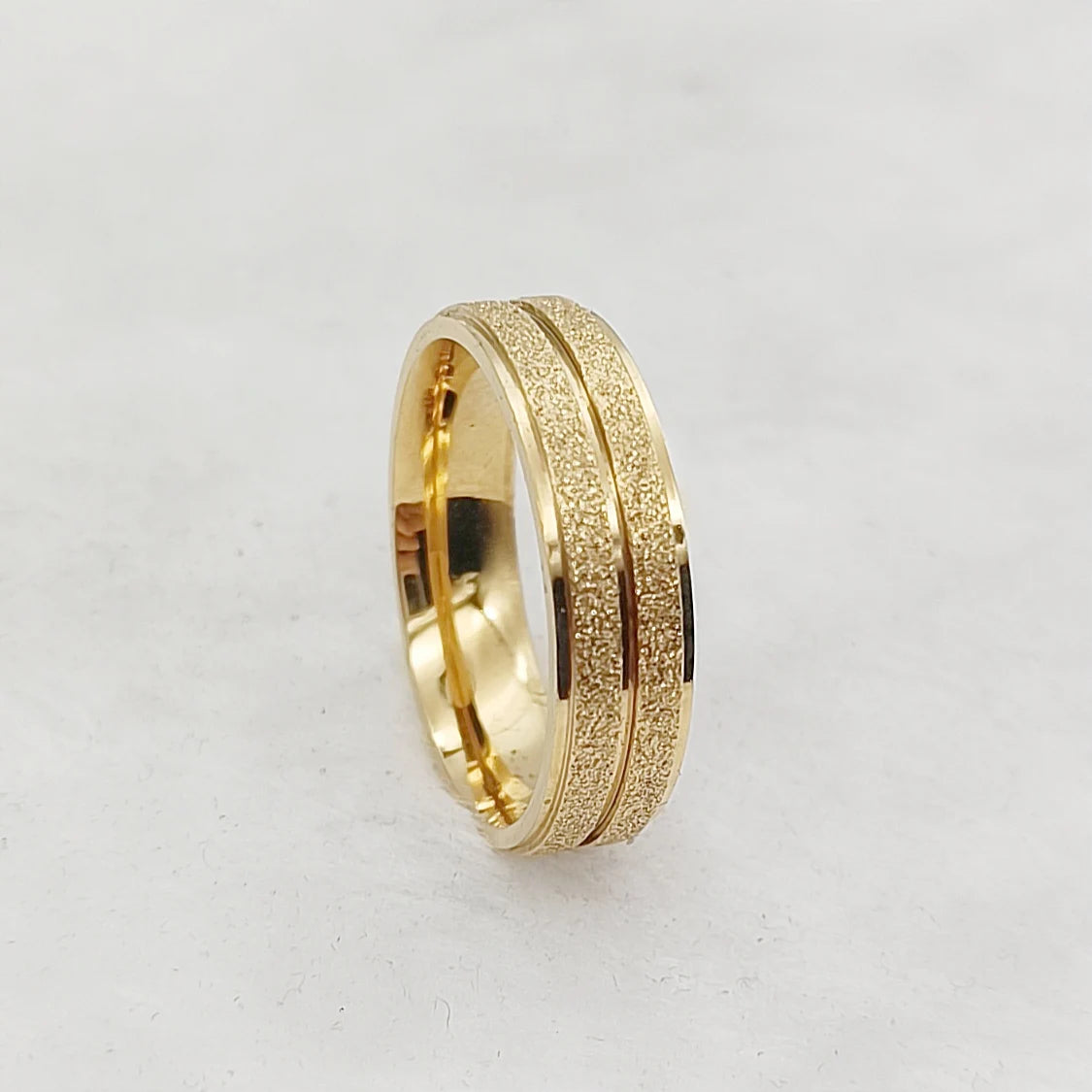 Couple Wedding Rings For Men Lover's Alliance Male Female Ringe Anniversary Stainless Steel Jewelry Ring Woman Gold Color