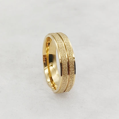 Couple Wedding Rings For Men Lover's Alliance Male Female Ringe Anniversary Stainless Steel Jewelry Ring Woman Gold Color