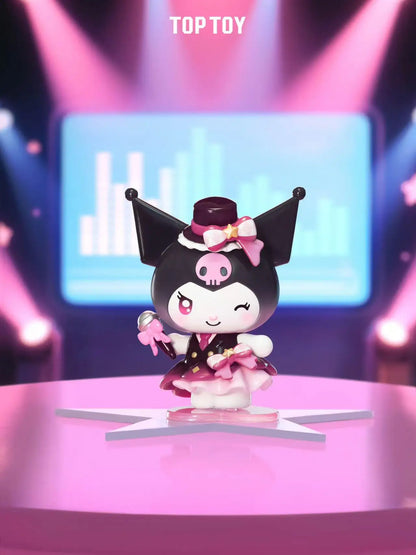 Sanrio Characters Kuromi Blind Box Sparkling Idol Series Trendy Doll Garage Kit Desktop Ornament Children Birthday Toy Gift