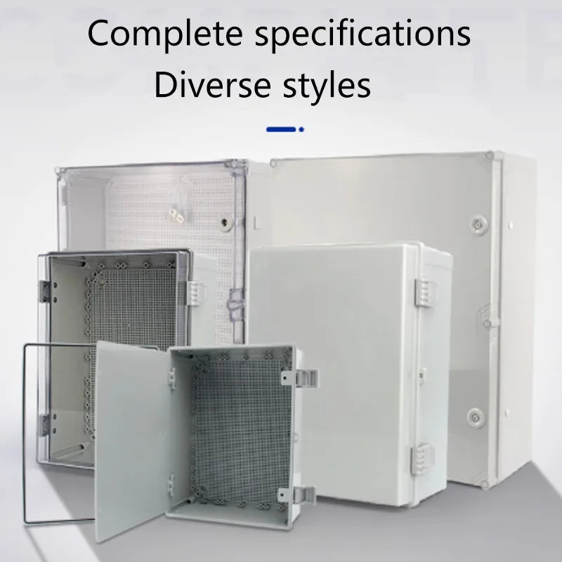 IP66 ABS plastic PC enclosure with hinge latch lock outdoor distribution box waterproof electrical junction box instrument box