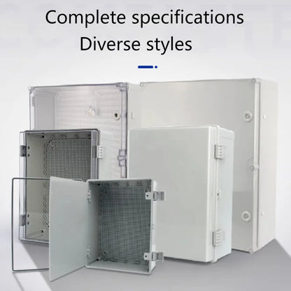 IP66 ABS plastic PC enclosure with hinge latch lock outdoor distribution box waterproof electrical junction box instrument box
