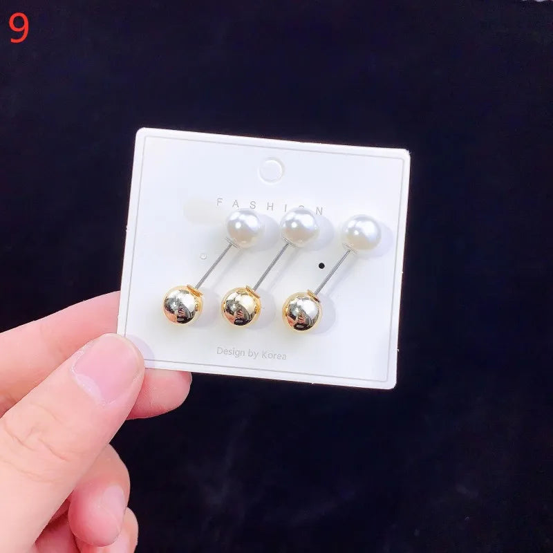 6pc Pearl Brooches Set Waist Buckle Cardigan Jeans Button Brooch Pins Women Sweater Coat Anti Fall Pearls Clothes Pin Decoration