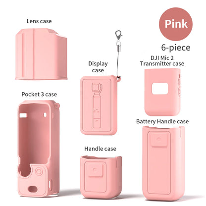 Silicone Case for DJI OSMO Pocket 3 Protective Cover Pocket3 dji Accessories Quality Material case for Osmo Pocket 3