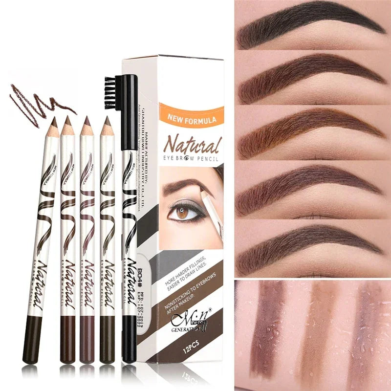 5 Colors Makeup Eyebrow Pencil Eyebrow Marker Waterproof Eyebrow Tattoo For Eyebrows Enhancer Dye Tint Pen Long Lasting