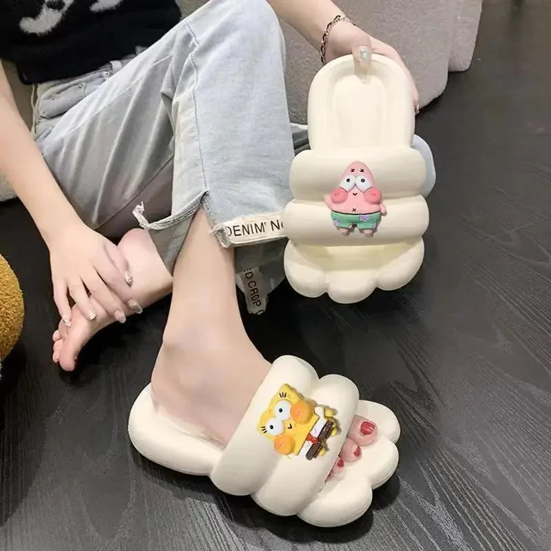 New 2025 Women's Slippers Indoor Home Bathing Anti-slip Deodorant Outdoor Wearable Slip-resistant Home Comfortable PVC Material