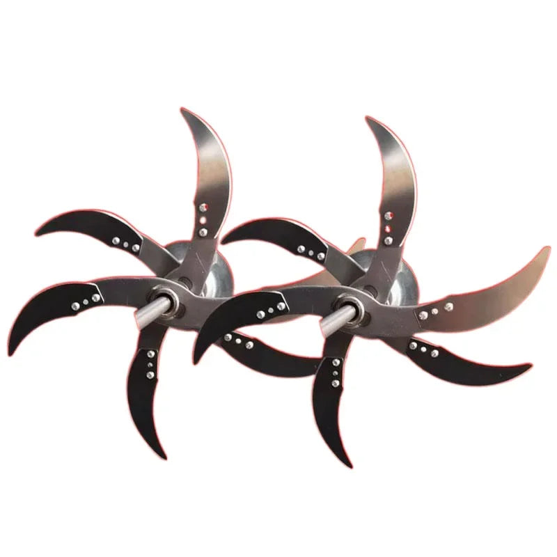 Agricultural Vegetable Fruit Cutter 4/6 Blades Set Crusher Pig Chicken Feed Chopper Replacement Blade for Farming Stirring Mixer