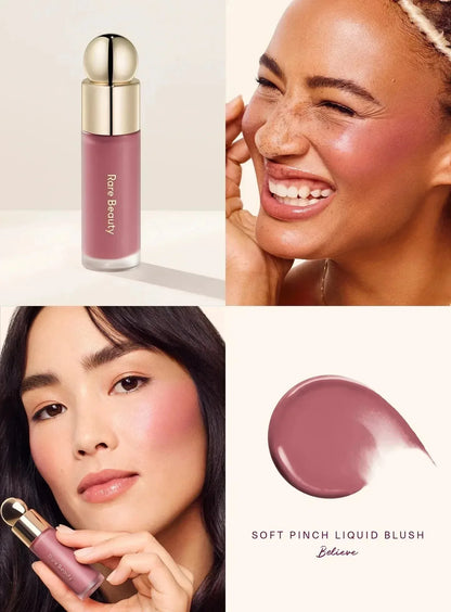 Rare Beauty Lipstick Blush Highlighter Cosmetics Moisturizing Long-Lasting Inspiring Hope Honesty Happiness Joy Makeup with Box